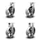 Service Caster 10 Inch Heavy Duty Semi Steel Cast Iron Wheel Caster Swivel 2 Rigid SCC, 2PK SCC-KP92S1030-SSR-2-R-2 - alternate 1